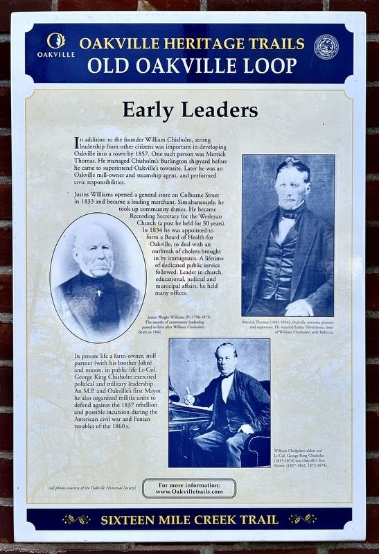 Early Leaders Marker image. Click for full size.