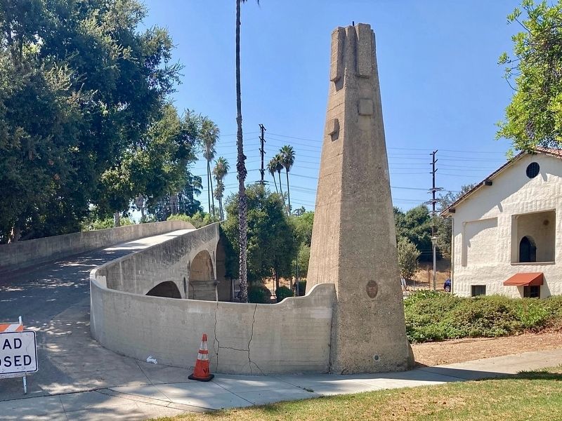 Oaklawn Bridge and Waiting Station Marker. Click for full size. Oaklawn Bridge and Waiting Station Marker image. Click for full size.