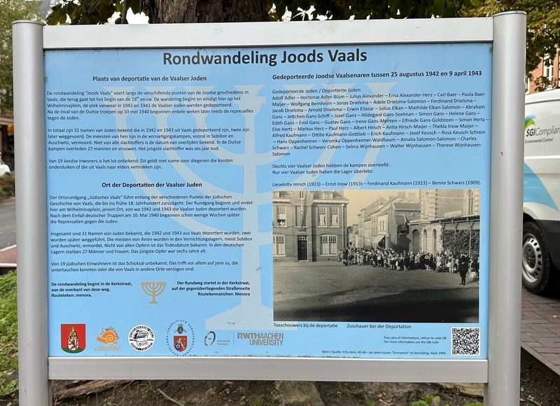 Plaats van Deportatie / Ort der Deportation / Place of Deportation Marker. Click for full size. Plaats van Deportatie / Ort der Deportation / Place of Deportation Marker image. Click for full size.