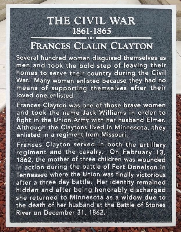 The Civil War Marker image. Click for full size.