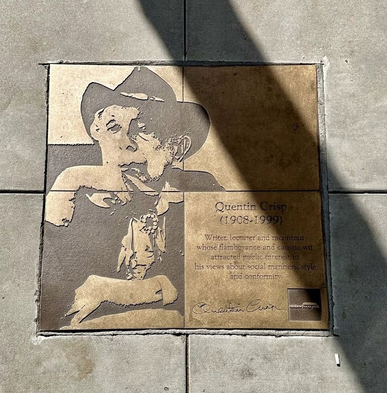 Quentin Crisp Marker image. Click for full size.