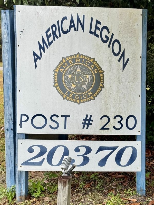 American Legion Post #230 Sign image. Click for full size.