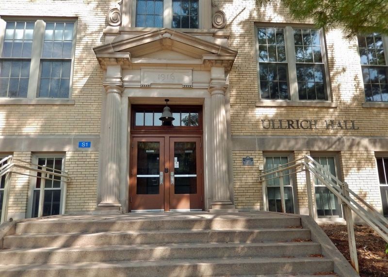 Ullrich Hall Marker. Click for full size. Ullrich Hall Marker image. Click for full size.