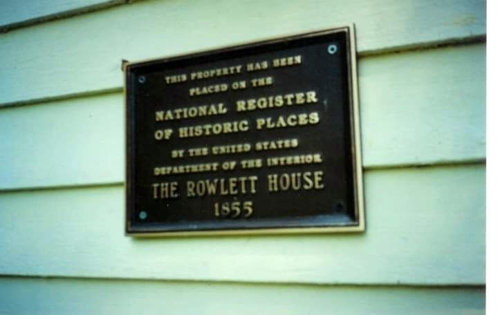 The Rowlett House Marker. Click for full size. The Rowlett House Marker image. Click for full size.