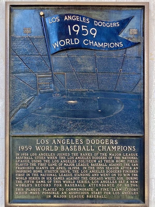 Los Angeles Dodgers Marker image. Click for full size.