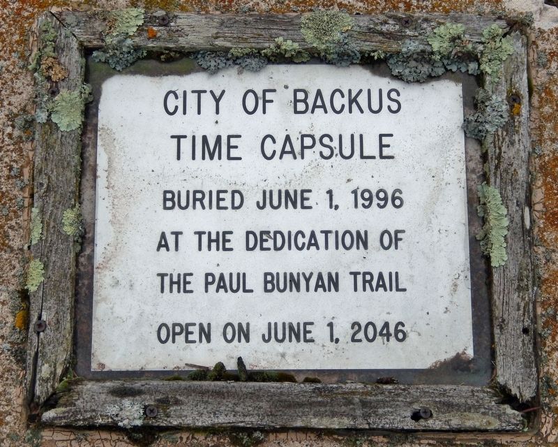 City of Backus Time Capsule Marker image. Click for full size.