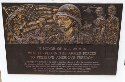 Women Veterans Memorial Marker image. Click for full size.