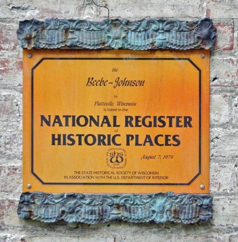 Beebe-Johnson House Marker. Click for full size. Beebe-Johnson House Marker image. Click for full size.