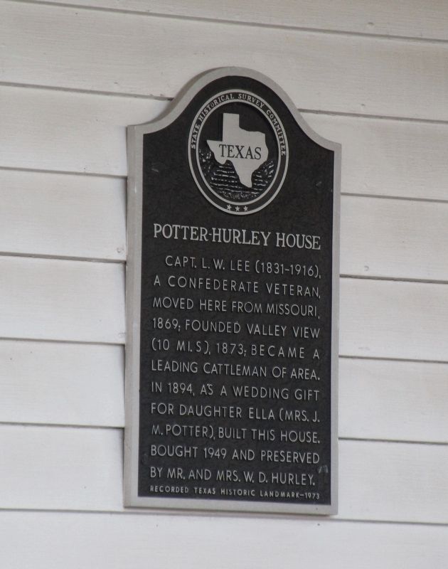 Potter-Hurley House Marker image. Click for full size.