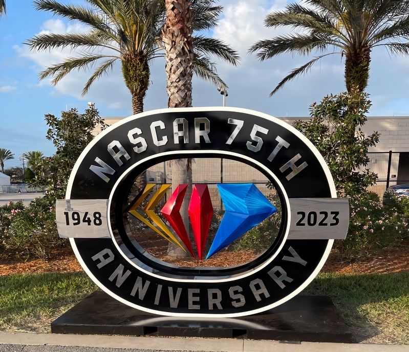 NASCAR 75th Anniversary Sign image. Click for full size.
