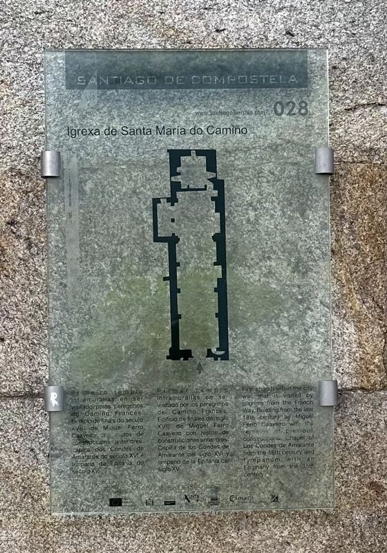 Igrexa de Santa Maria do Cami�o / Church of Santa Maria of the Way Marker image. Click for full size.