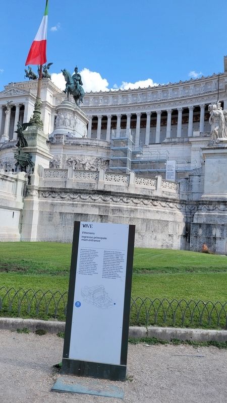 The Vittoriano Marker and monument image. Click for full size.