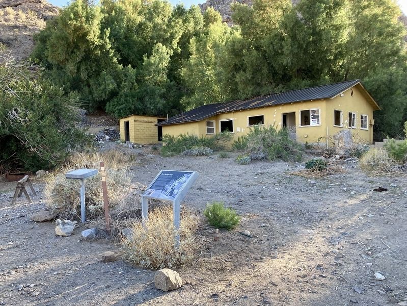 Warm Springs Camp and Marker. Click for full size. Warm Springs Camp and Marker image. Click for full size.