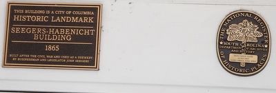 Seegers-Habenicht Building Marker. Click for full size. Seegers-Habenicht Building Marker image. Click for full size.