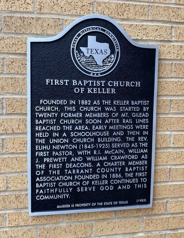 First Baptist Church of Keller Marker image. Click for full size.