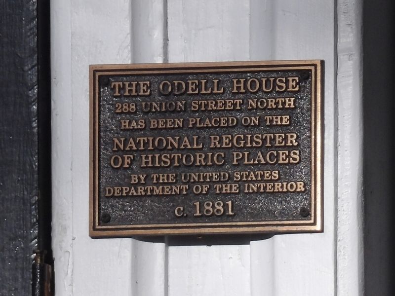 The Odell House Marker image. Click for full size.