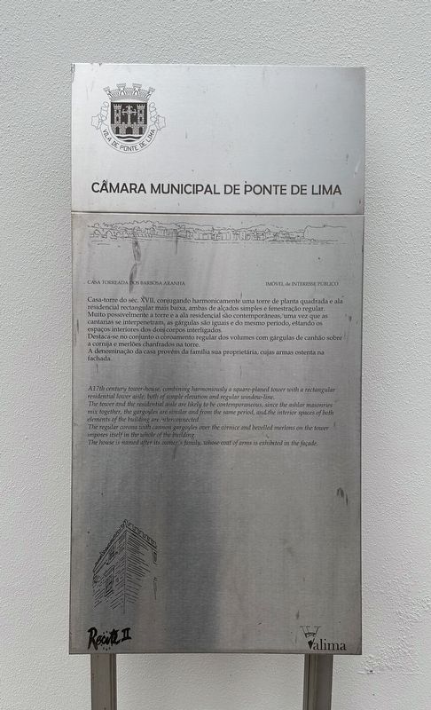 Casa Torreada / Tower-House Marker image. Click for full size.