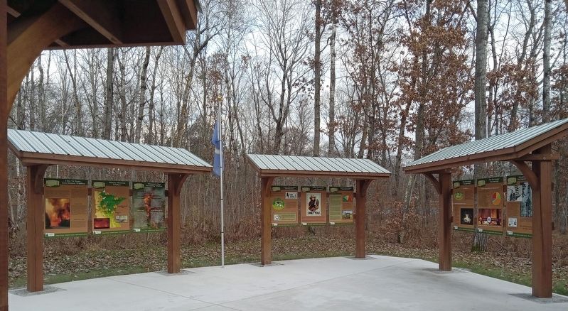 Recognition and Fame for The Pequot Lakes Fire Tower Marker (far right). Click for full size. Recognition and Fame for The Pequot Lakes Fire Tower Marker (far right) image. Click for full size.