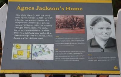 Agnes Jackson's Home Marker image. Click for full size.