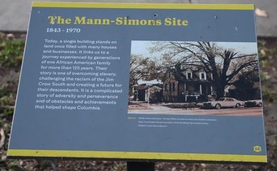 The Mann-Simons Site Marker image. Click for full size.