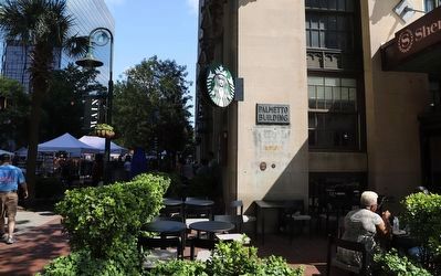 The Palmetto Building Marker. Click for full size. The Palmetto Building Marker image. Click for full size.