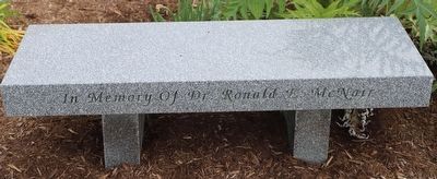 Dr. Ronald McNair Memorial Park Marker. Click for full size. Dr. Ronald McNair Memorial Park Marker image. Click for full size.