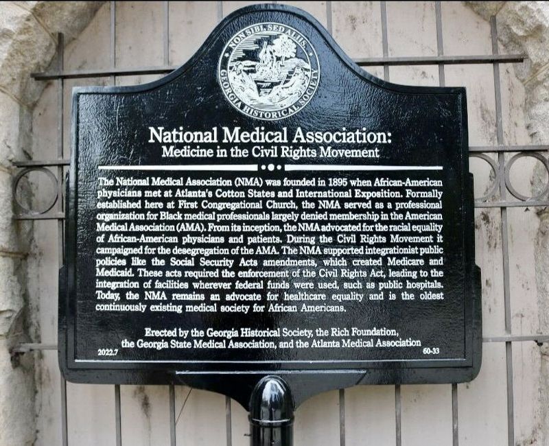 National Medical Association:  Medicine in the Civil Rights Movement Marker image. Click for full size.
