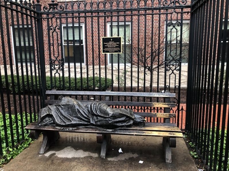 Cardinal George statue and marker. Click for full size. Cardinal George statue and marker image. Click for full size.
