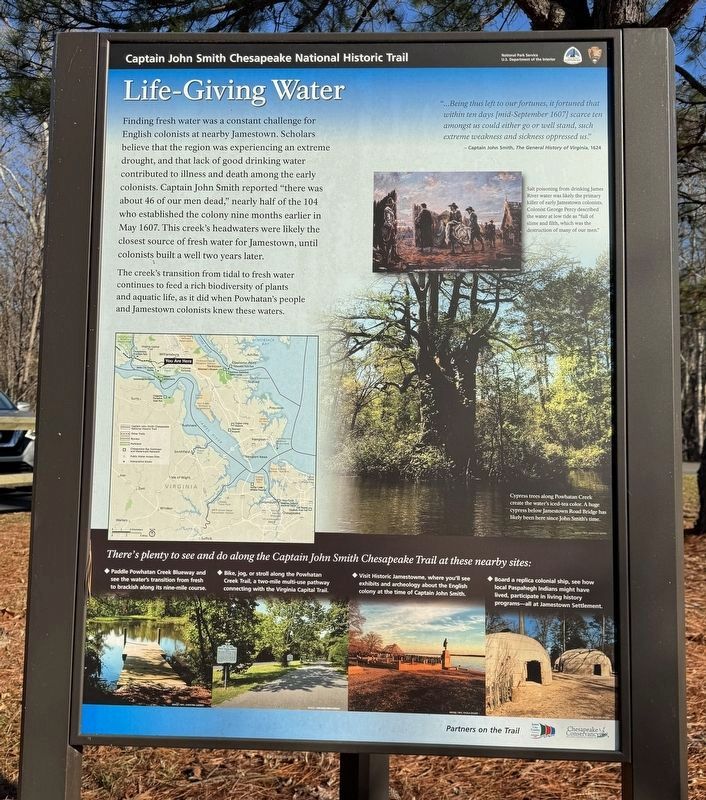 John Smith Explores the Chesapeake (panel 2) image. Click for full size.