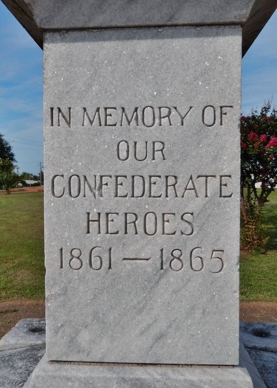 Lincoln County Confederate Memorial<br>(<i>southwest panel</i>). Click for full size. Lincoln County Confederate Memorial<br>(<i>southwest panel</i>) image. Click for full size.