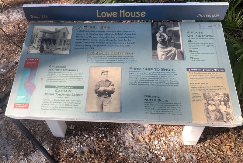 Lowe House Marker image. Click for full size.