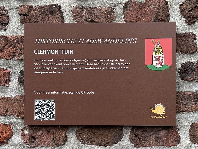 Clermonttuin / Clermont Garden Marker image. Click for full size.