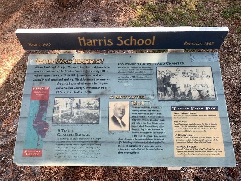 Harris School Marker image. Click for full size.