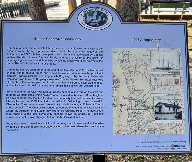 Historic Chaseville Community Marker image. Click for full size.