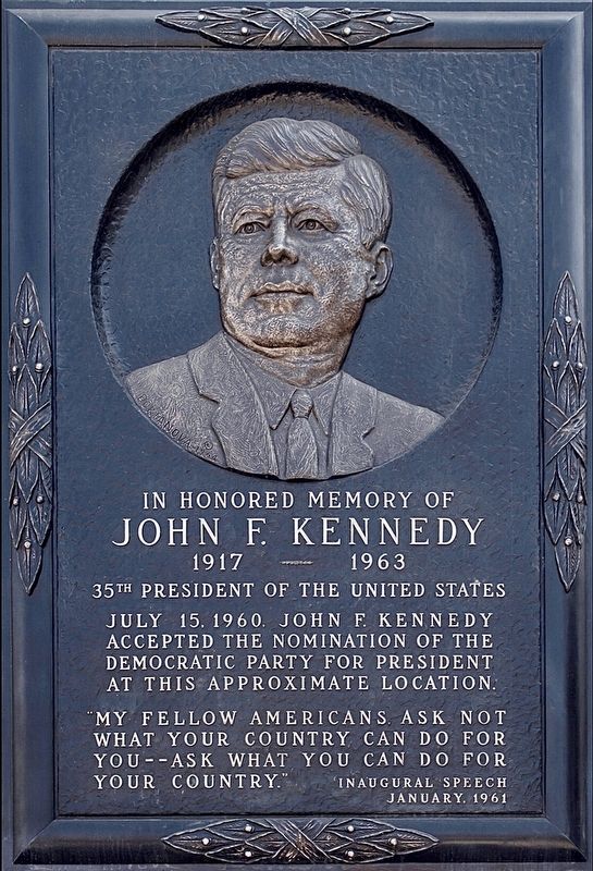 John F. Kennedy Marker. Click for full size. John F. Kennedy Marker image. Click for full size.