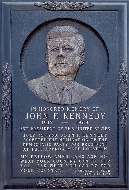 John F. Kennedy Marker image. Click for full size.