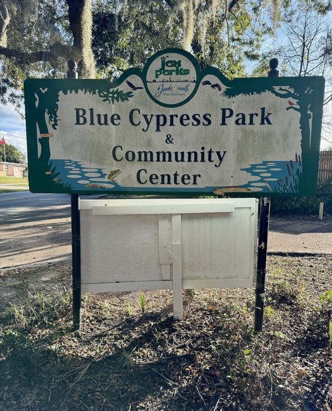 Blue Cypress Park & Community Center Sign image. Click for full size.