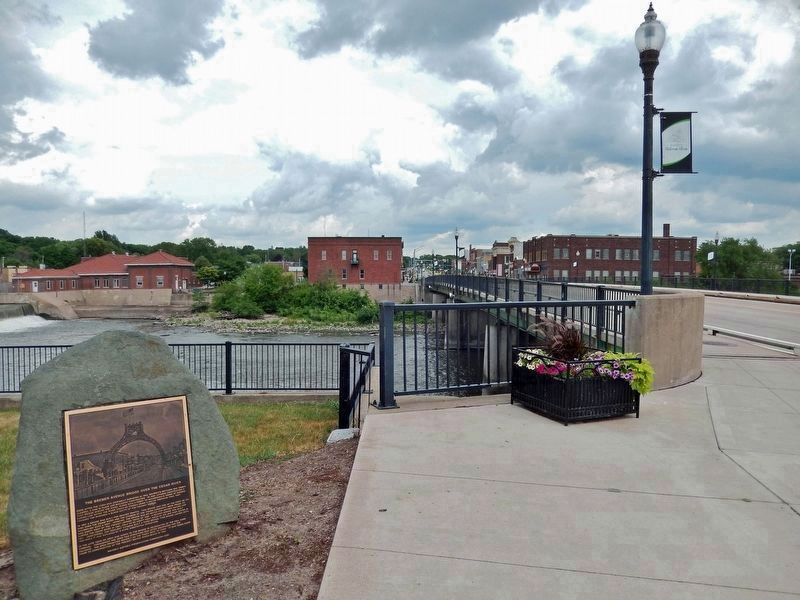 The Bremer Avenue Bridge over the Cedar River Marker image. Click for full size.