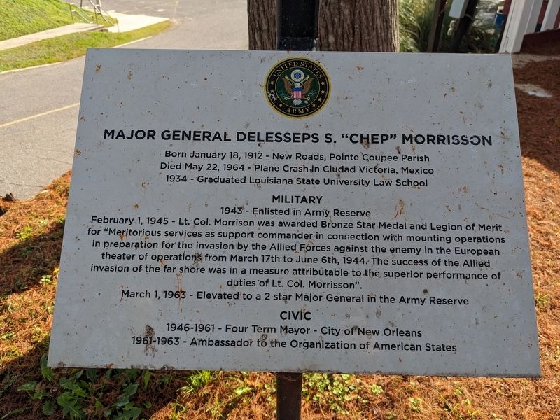 Major General Delesseps S. "Chep" Morrisson Marker image. Click for full size.