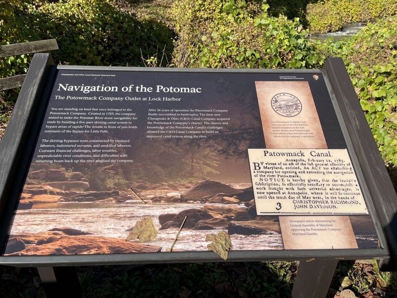 Navigation of the Potomac Marker image. Click for full size.
