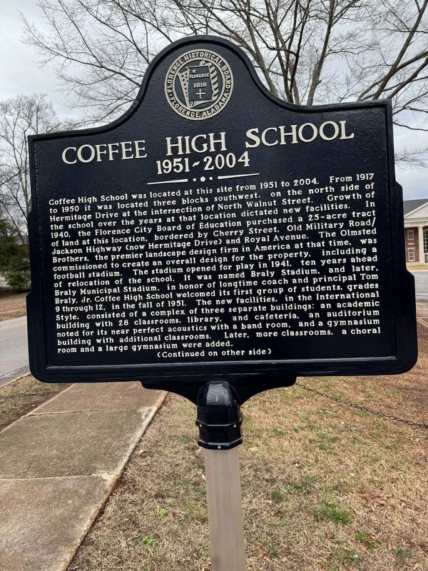 Coffee High School Marker image. Click for full size.