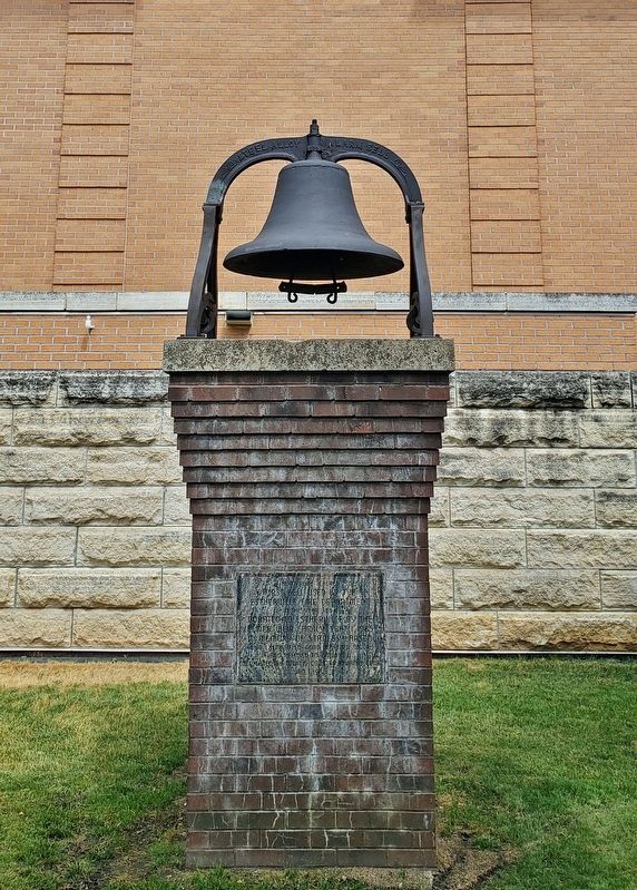 First Bell Used by the Estherville Fire Department & Marker image. Click for full size.