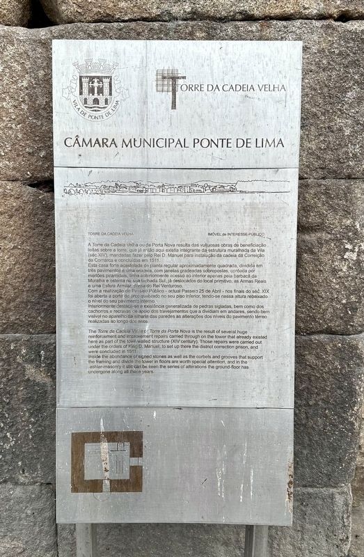 Torre da Cadeia Velha / “Old Chain Tower” Marker. Click for full size. Torre da Cadeia Velha / “Old Chain Tower” Marker image. Click for full size.