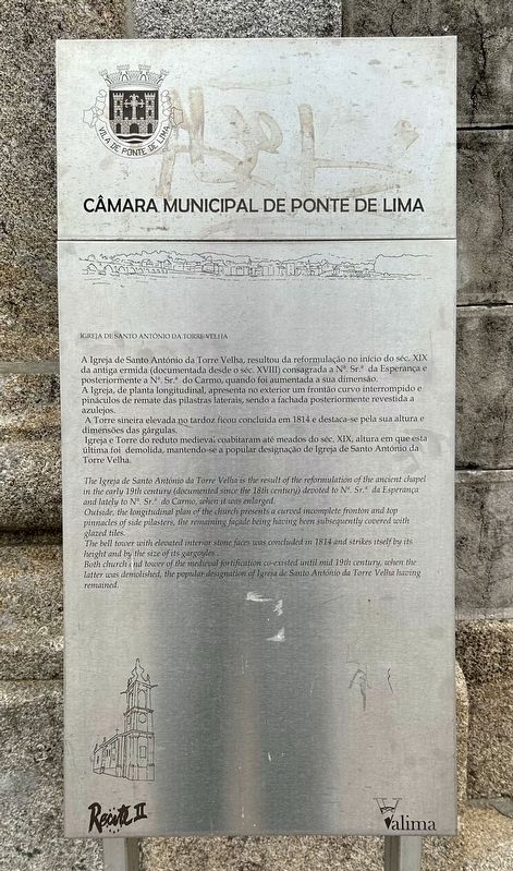 Igreja de San António da Torre Velha / Church of San Antonio of the Old Tower Marker. Click for full size. Igreja de San António da Torre Velha / Church of San Antonio of the Old Tower Marker image. Click for full size.