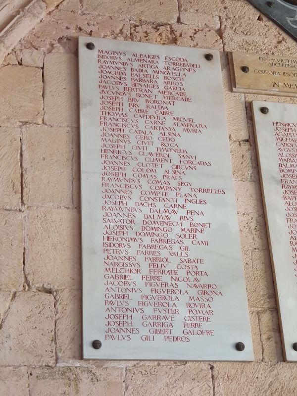 Tarragona Murdered Catholic Priests Memorial image. Click for full size.