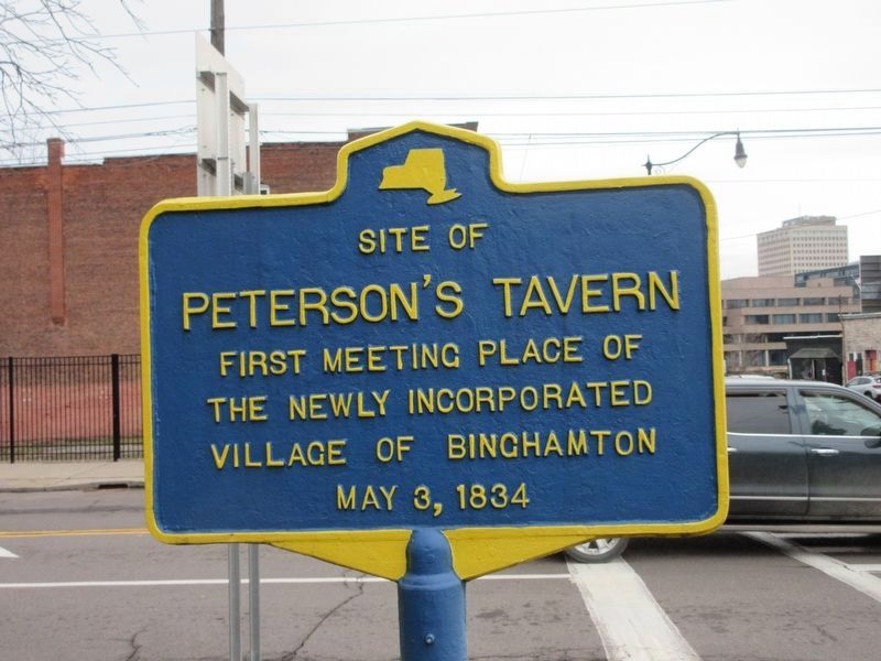 Site of Peterson's Tavern Marker (Refurbished) image. Click for full size.