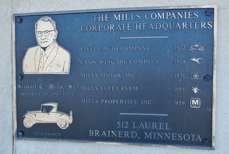 The Mills Companies Corporate Headquarters Marker image. Click for full size.