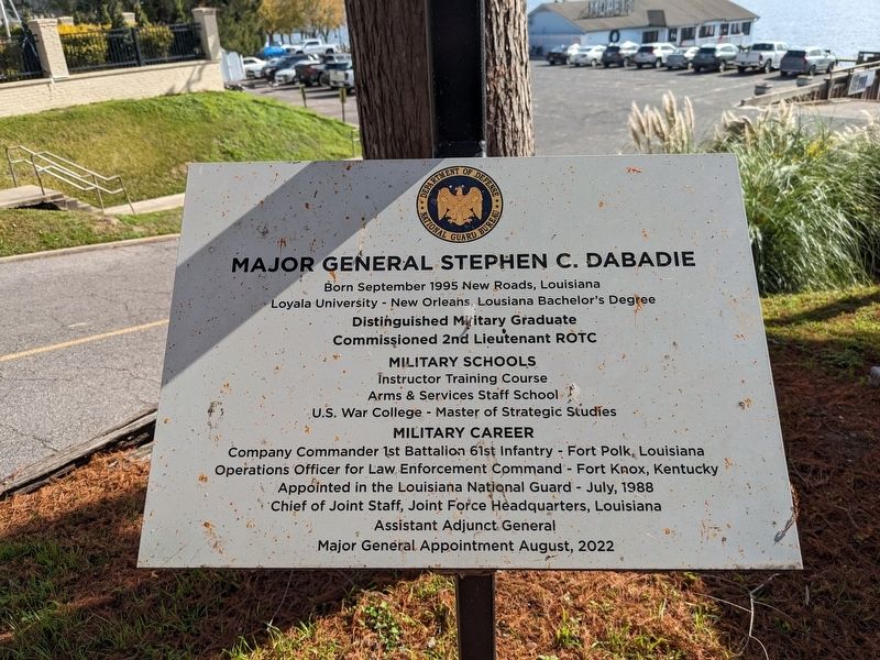 Major General Stephen C. Dabadie Marker image. Click for full size.