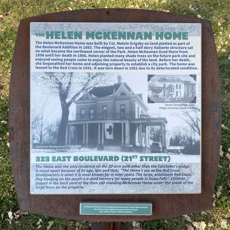 The Helen McKennan Home Marker image. Click for full size.