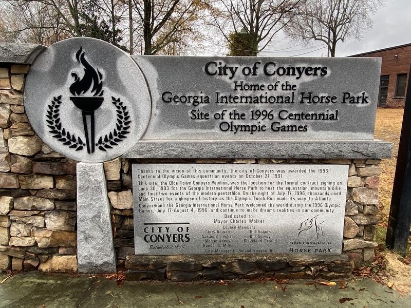 City of Conyers Marker image. Click for full size.